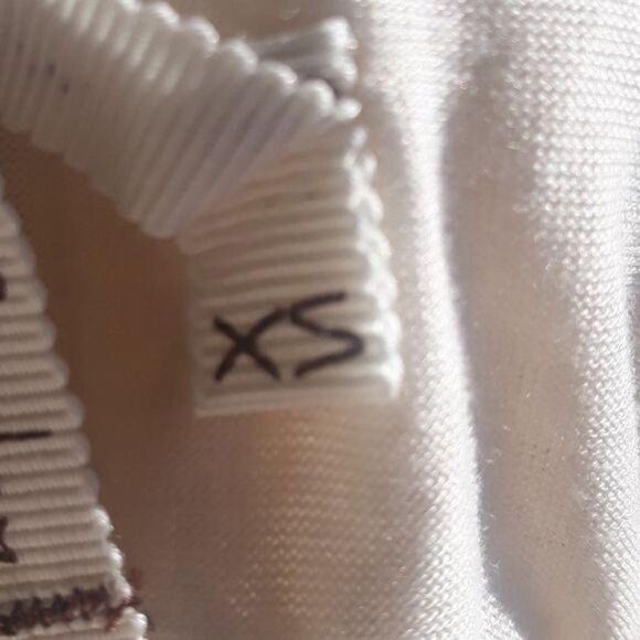 Willow & Clay Crochet Lace Flutter Sleeve Mini Peasant Dress Cream Sz XS - Picture 4 of 11